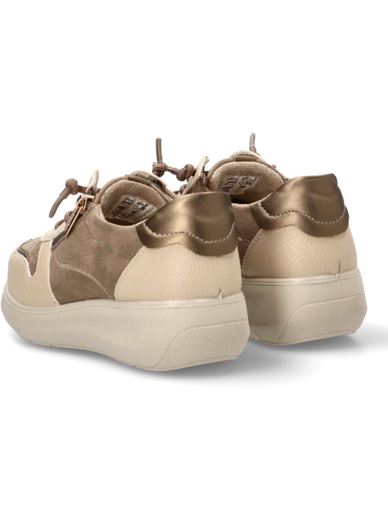 Deportivas Cómodas Mujer Cuña Media - Armony Taupe - Kiabi