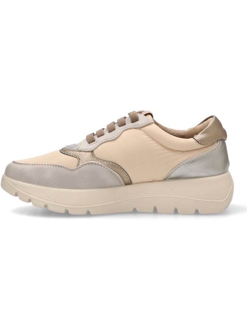 Deportivas Cómodas Mujer Cuña Media - Mysoft Gris perla - Kiabi