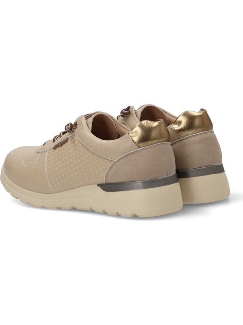 Deportivas cómodas mujer suela plana - amarpies Beige - Kiabi