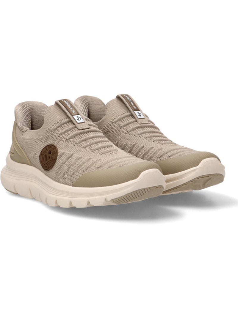 Deportivas cómodas mujer suela plana - amarpies Beige - Kiabi
