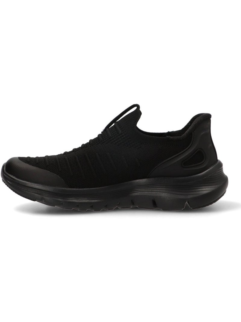 Deportivas cómodas mujer suela plana - amarpies Negro - Kiabi