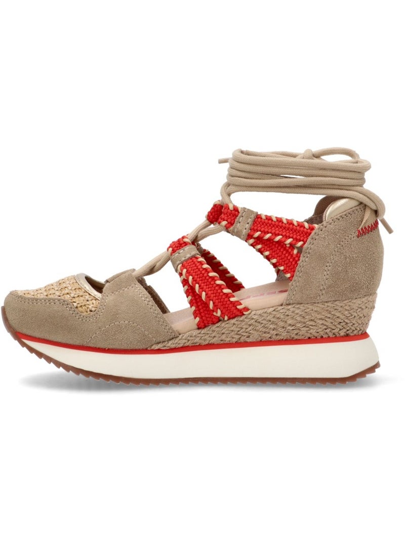 Deportivas Diario Mujer Cuña Media - Gioseppo Beige - Kiabi