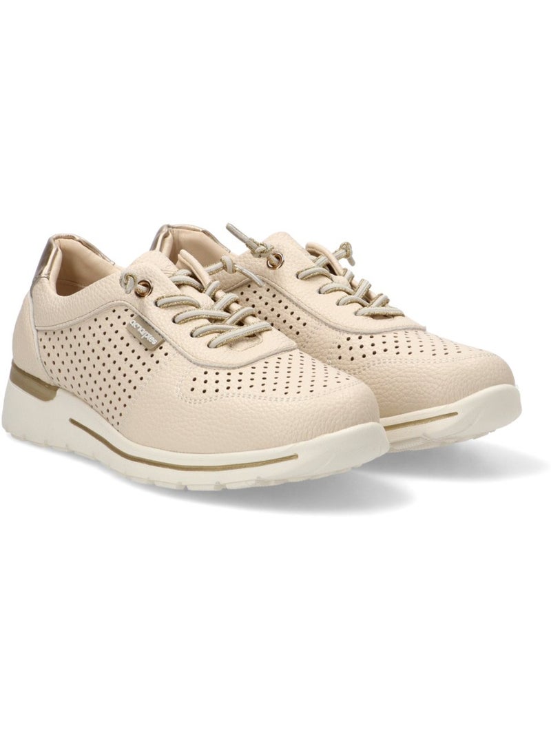 Deportivas Diario Mujer Suela Plana - Amarpies Beige - Kiabi