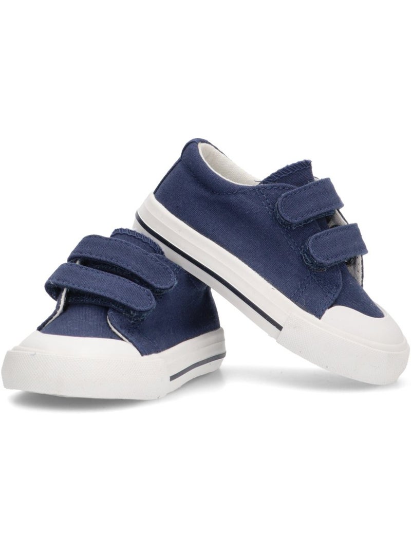 Deportivas Lona Niña Suela Plana - Luna Kids Azul marino - Kiabi