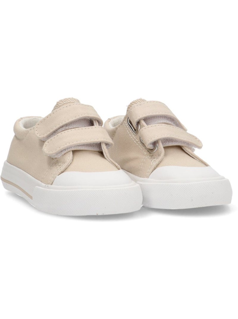 Deportivas Lona Niña Suela Plana - Luna Kids Beige - Kiabi