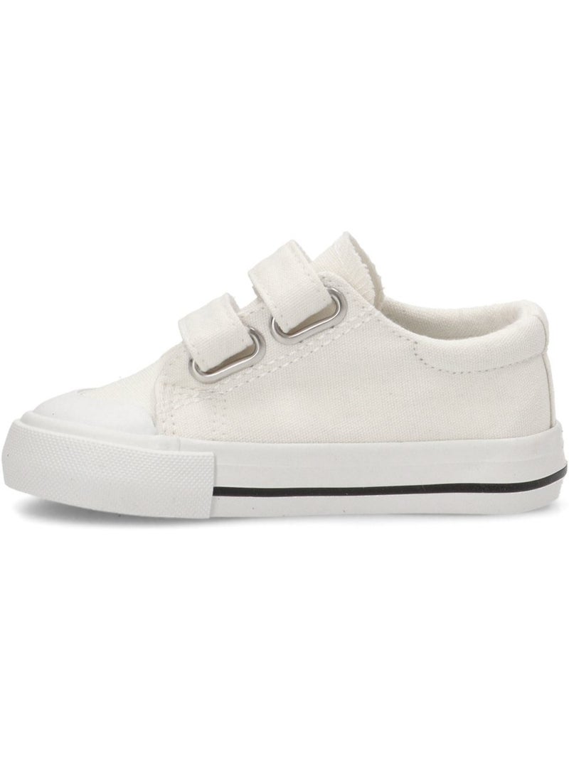 Deportivas Lona Niña Suela Plana - Luna Kids Blanco - Kiabi
