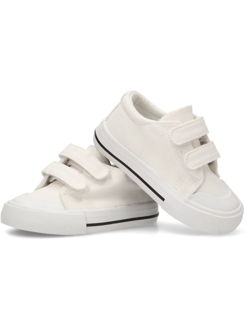 Deportivas Lona Niña Suela Plana - Luna Kids Blanco - Kiabi