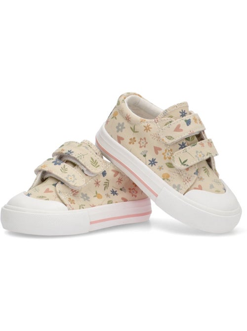 Deportivas lona niña suela plana - luna kids - Kiabi