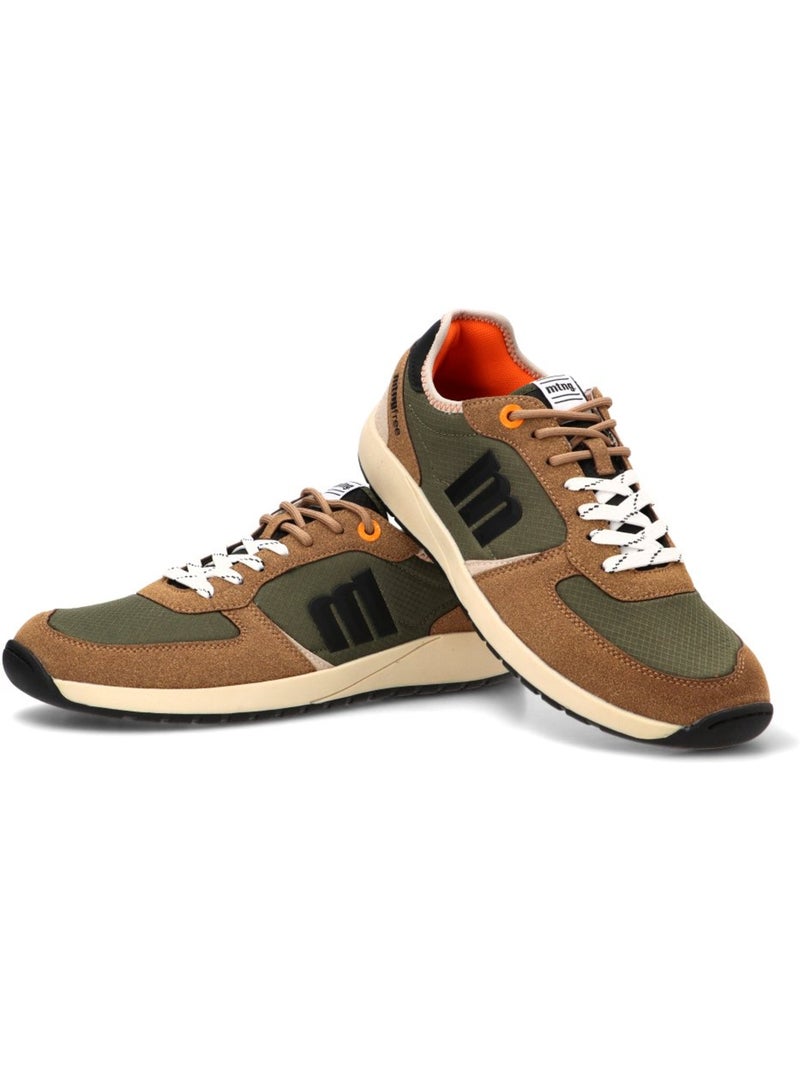 Deportivas respetuoso/barefoot hombre suela plana - mustang Caqui - Kiabi