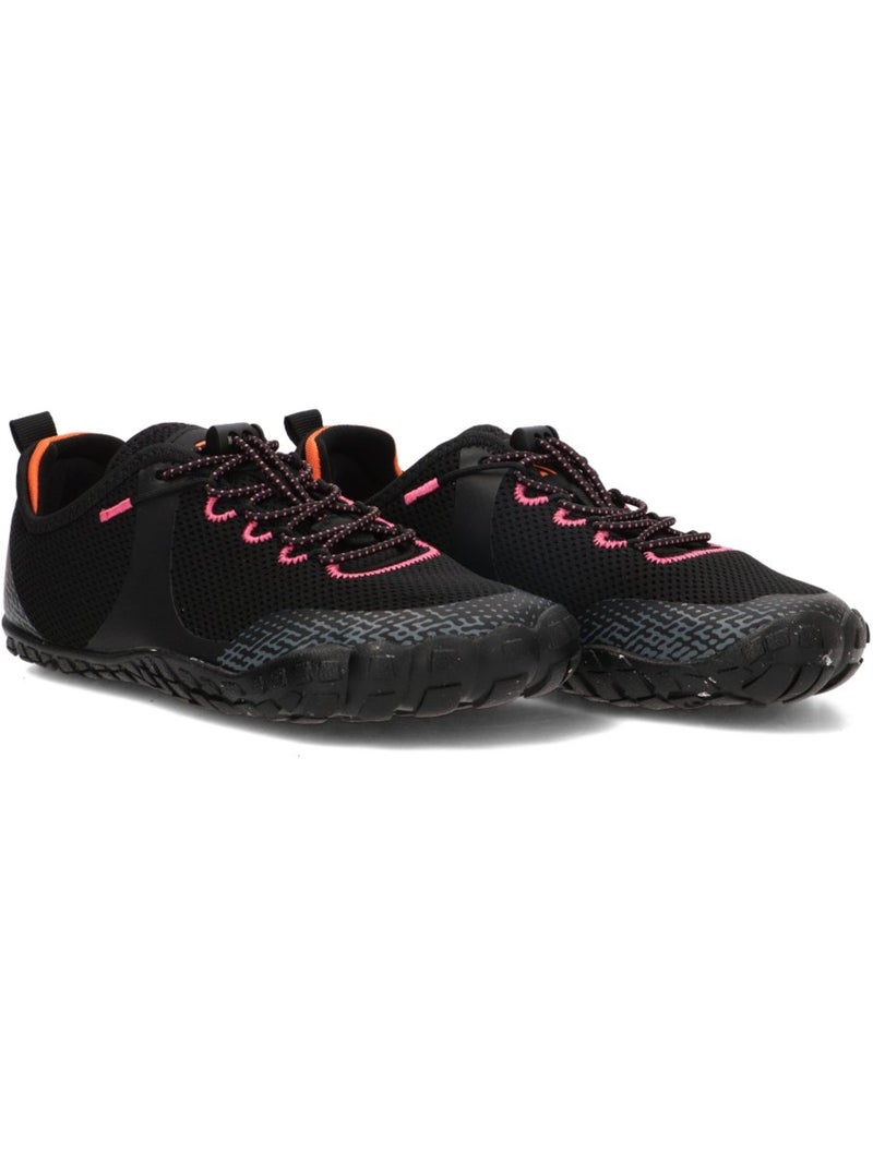 Deportivas respetuoso/barefoot mujer suela plana - etika Negro - Kiabi