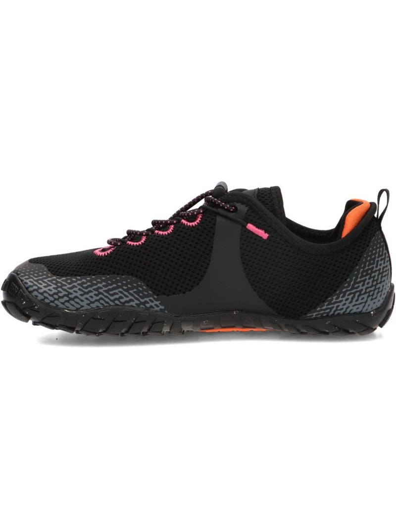 Deportivas respetuoso/barefoot mujer suela plana - etika Negro - Kiabi