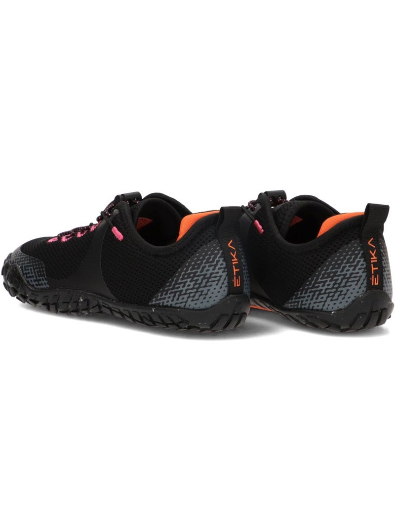 Deportivas respetuoso/barefoot mujer suela plana - etika Negro - Kiabi