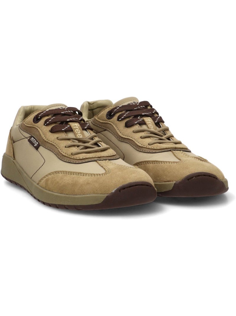 Deportivas respetuoso/barefoot mujer suela plana - mustang Caqui - Kiabi