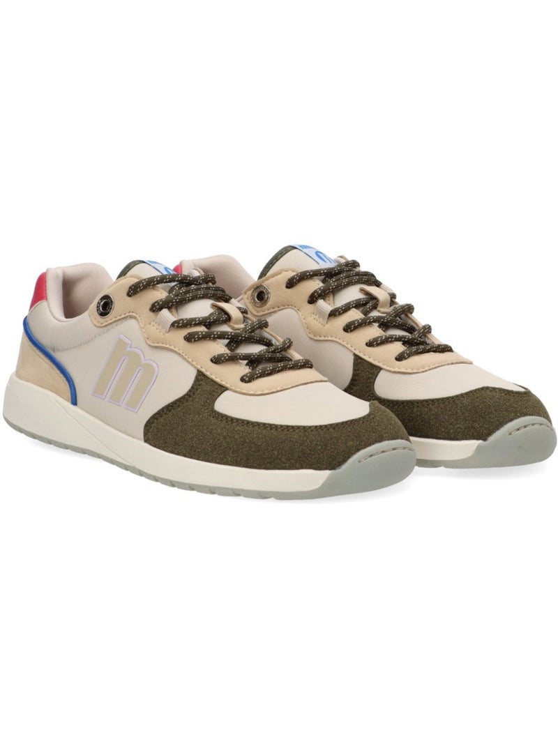 Deportivas respetuoso/barefoot mujer suela plana - mustang Caqui - Kiabi