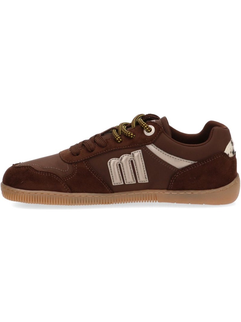 Deportivas respetuoso/barefoot mujer suela plana - mustang Marrón capuchino - Kiabi