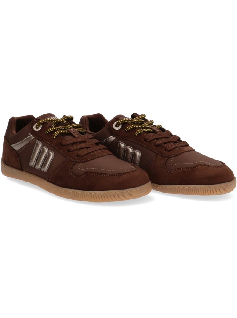 Deportivas respetuoso/barefoot mujer suela plana - mustang Marrón capuchino - Kiabi