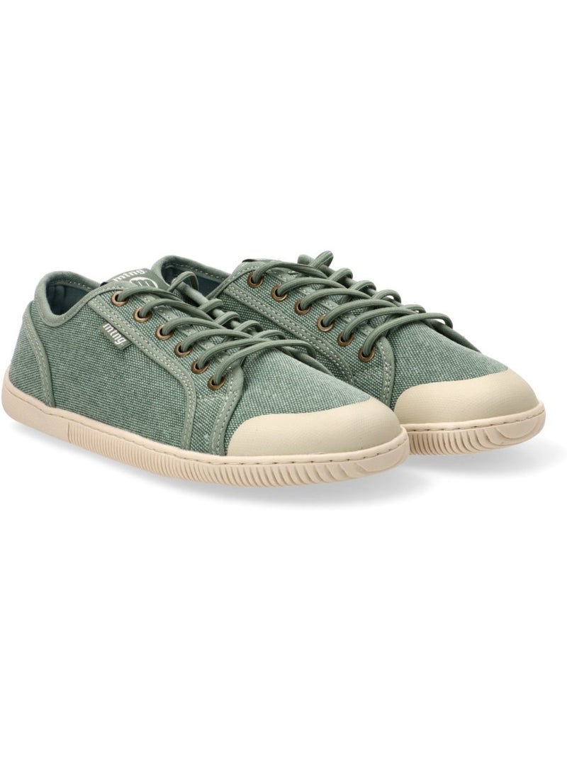 Deportivas Respetuoso/barefoot Mujer Suela Plana - Mustang Verde - Kiabi