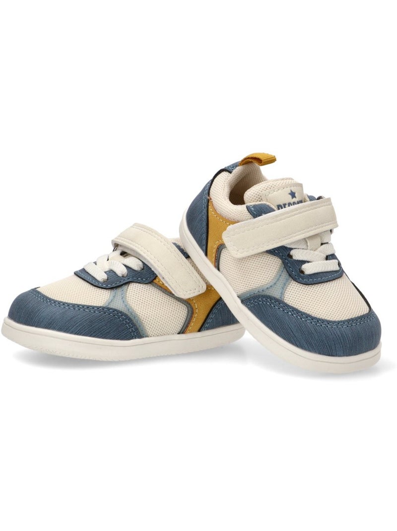Deportivas Respetuoso/barefoot Niño Suela Plana - Luna Kids Azul vaquero - Kiabi