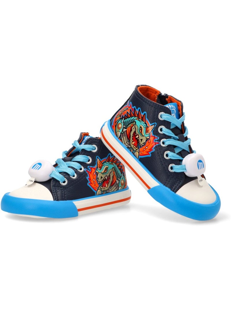 Deportivas Respetuoso/barefoot Niño Suela Plana - Mustang Kids Azul marino - Kiabi