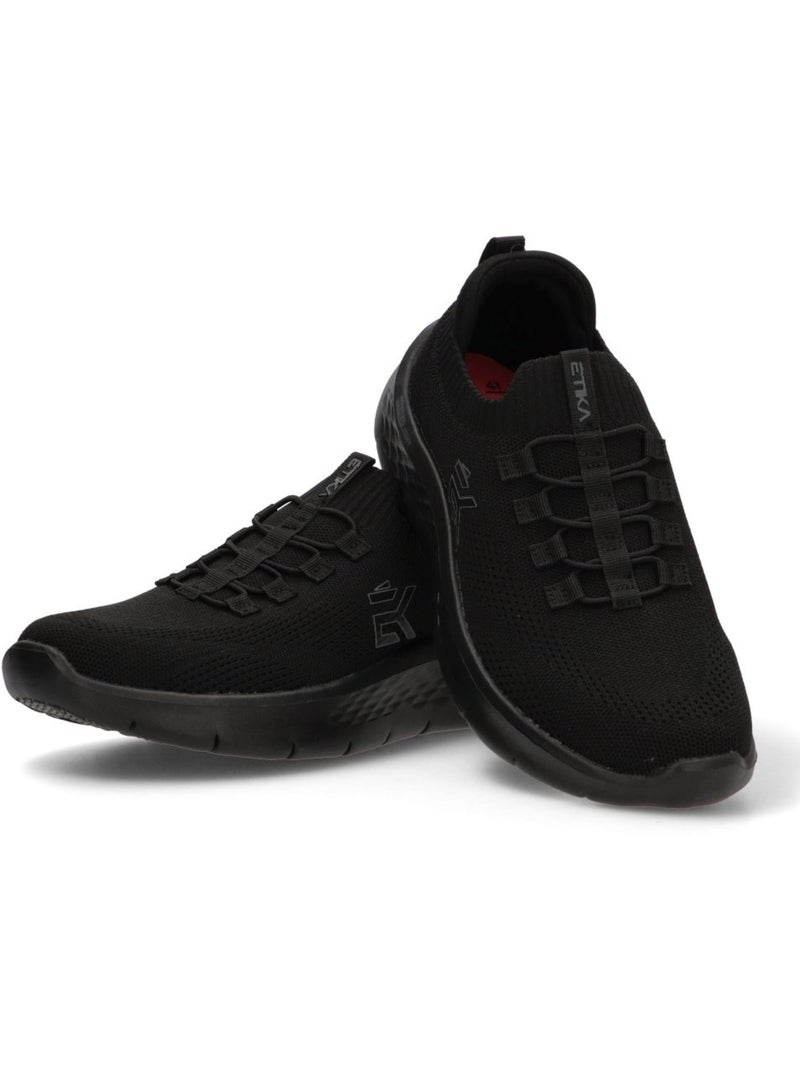 Deportivas Running Hombre Suela Plana - Etika Negro - Kiabi