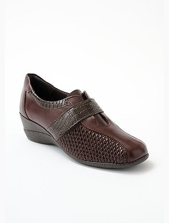 Derbies confort anchos de piel - Afibel
