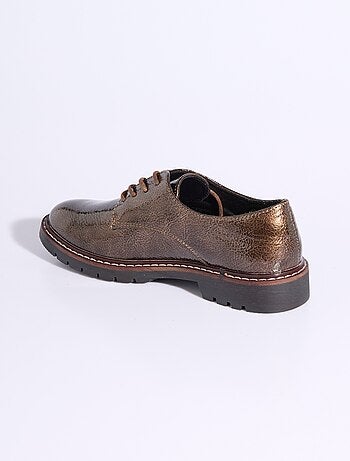 Derbys de charol con cordones de moda - afibel
