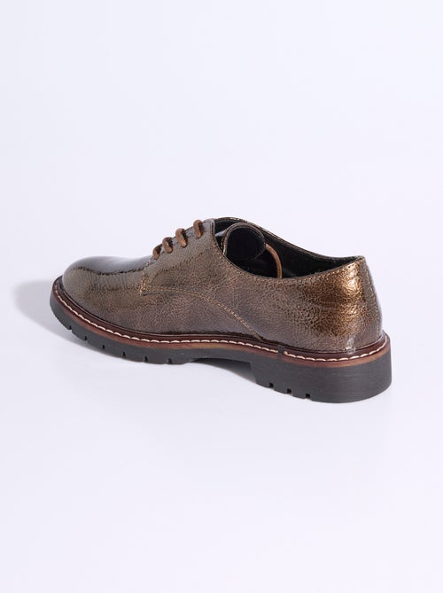 Derbys de charol con cordones de moda - afibel - Kiabi