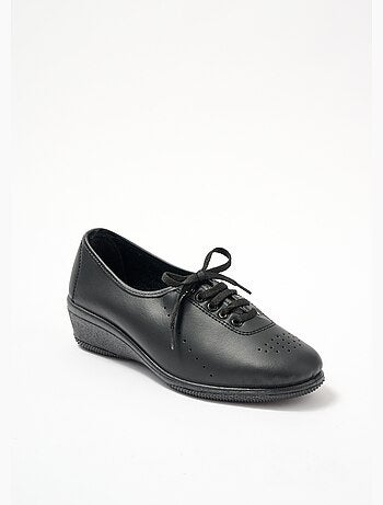 Derbys de cuero con cordones y pierna ancha - Afibel