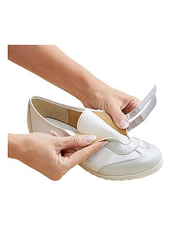 Derbys de piel anchos cómodos con cierre de velcro. - Afibel