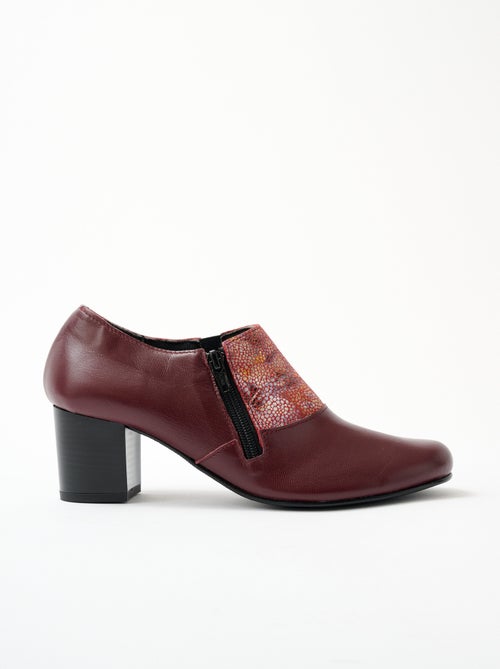 Derbys de trote con cremallera y ancho cómodo - Afibel - Kiabi