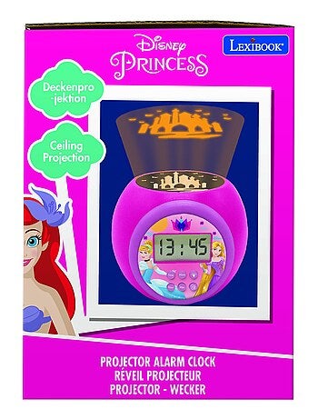 Despertador con proyector Princesas Disney