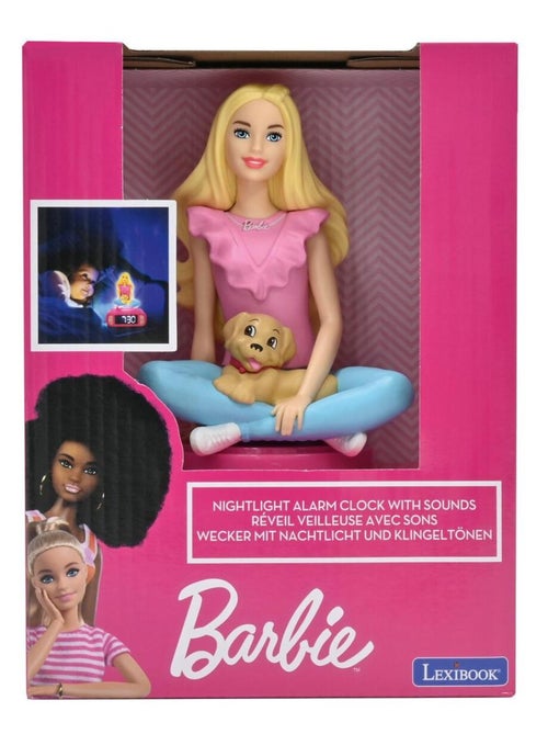 Despertador digital con Barbie en 3D, luz nocturna y efectos de sonido - Kiabi
