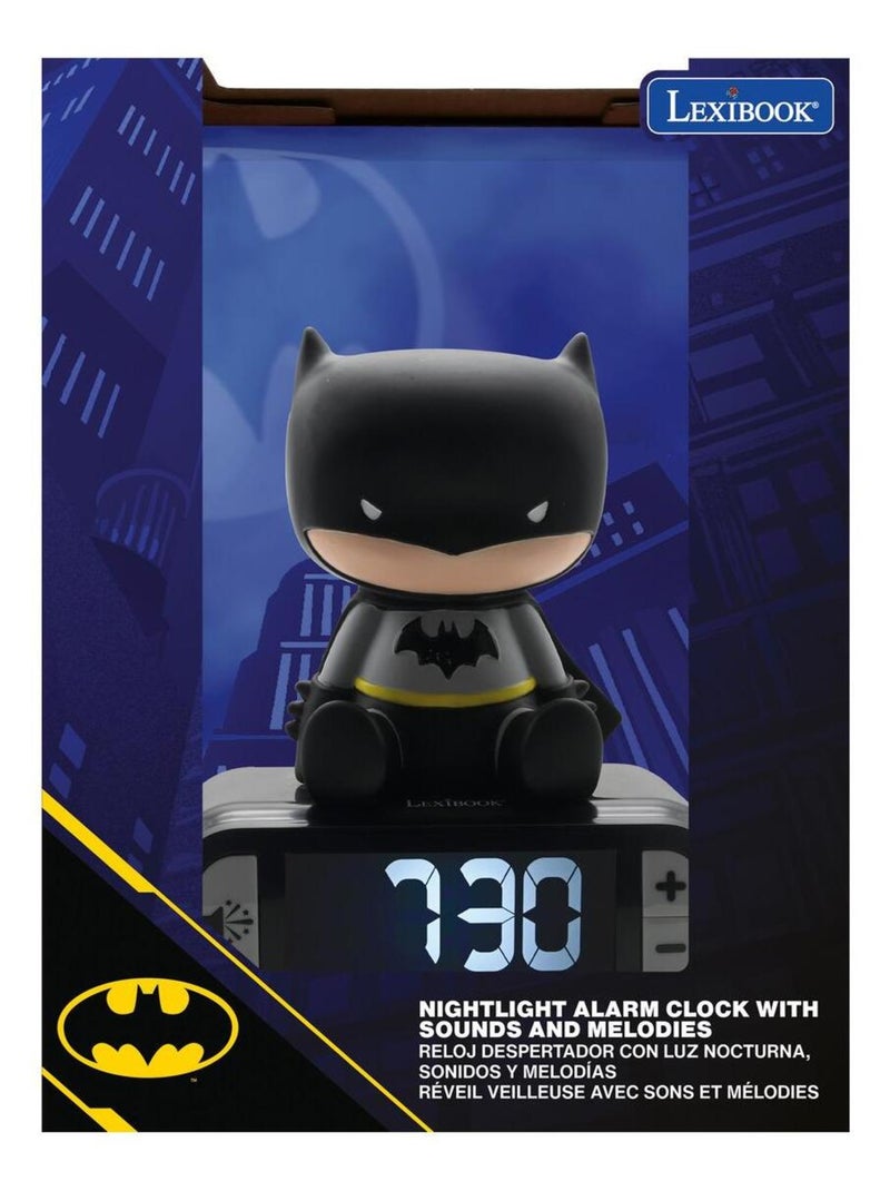 Despertador digital con luz nocturna 3D de Batman y efectos de sonido Negro - Kiabi
