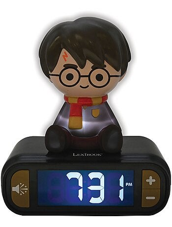Despertador digital con luz nocturna 3D de Harry Potter y efectos de sonido