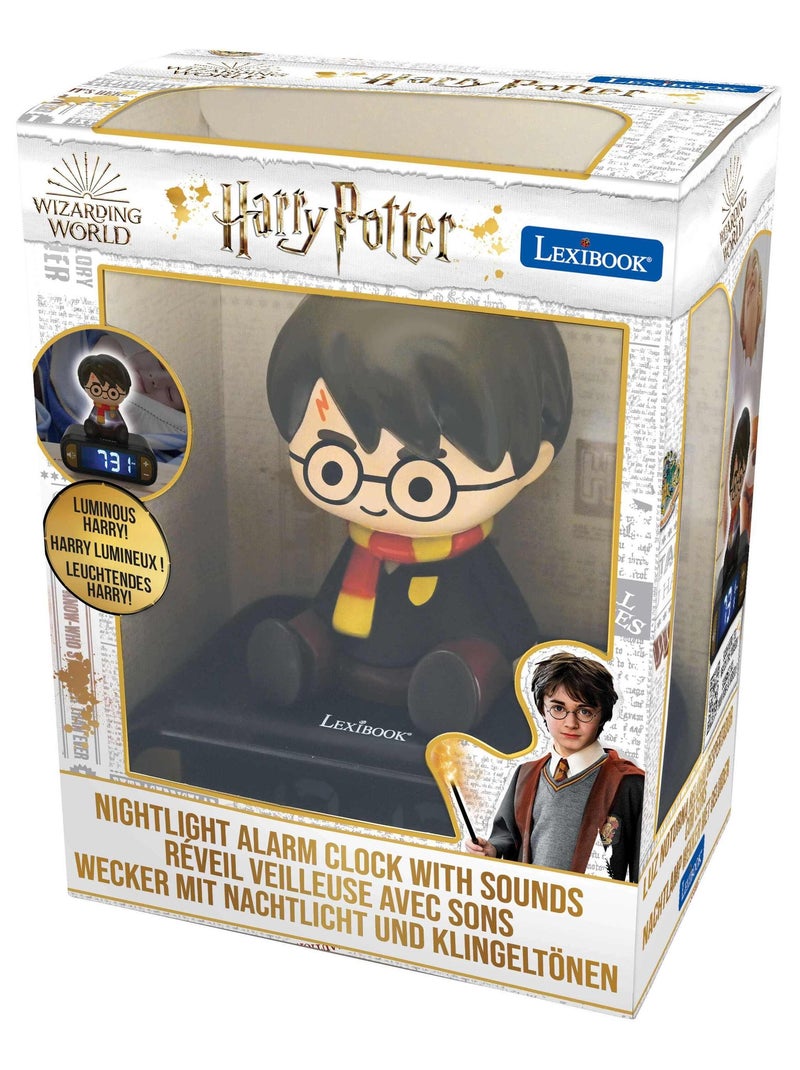 Despertador digital con luz nocturna 3D de Harry Potter y efectos de sonido Multicolor - Kiabi