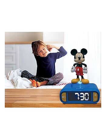 Despertador digital con luz nocturna 3D de Mickey y efectos sonoros