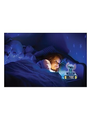 Despertador digital con luz nocturna 3D Stitch y efectos sonoros