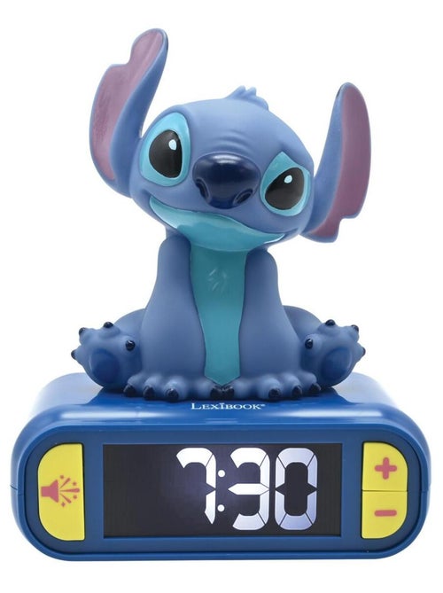 Despertador digital con luz nocturna 3D Stitch y efectos sonoros - Kiabi