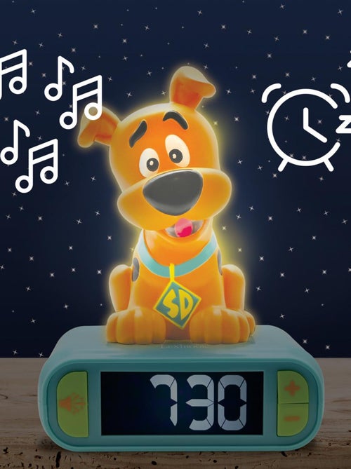 Despertador digital con luz nocturna 3D y efectos de sonido de Scooby Doo - Kiabi