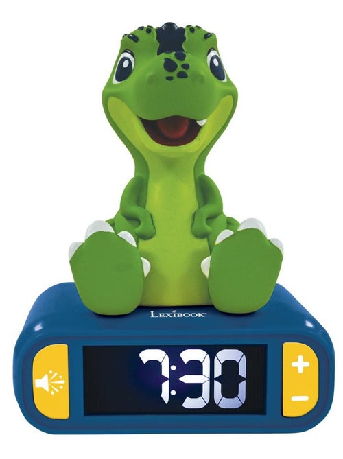 Despertador digital con luz nocturna de dinosaurio en 3D y efectos sonoros - Kiabi