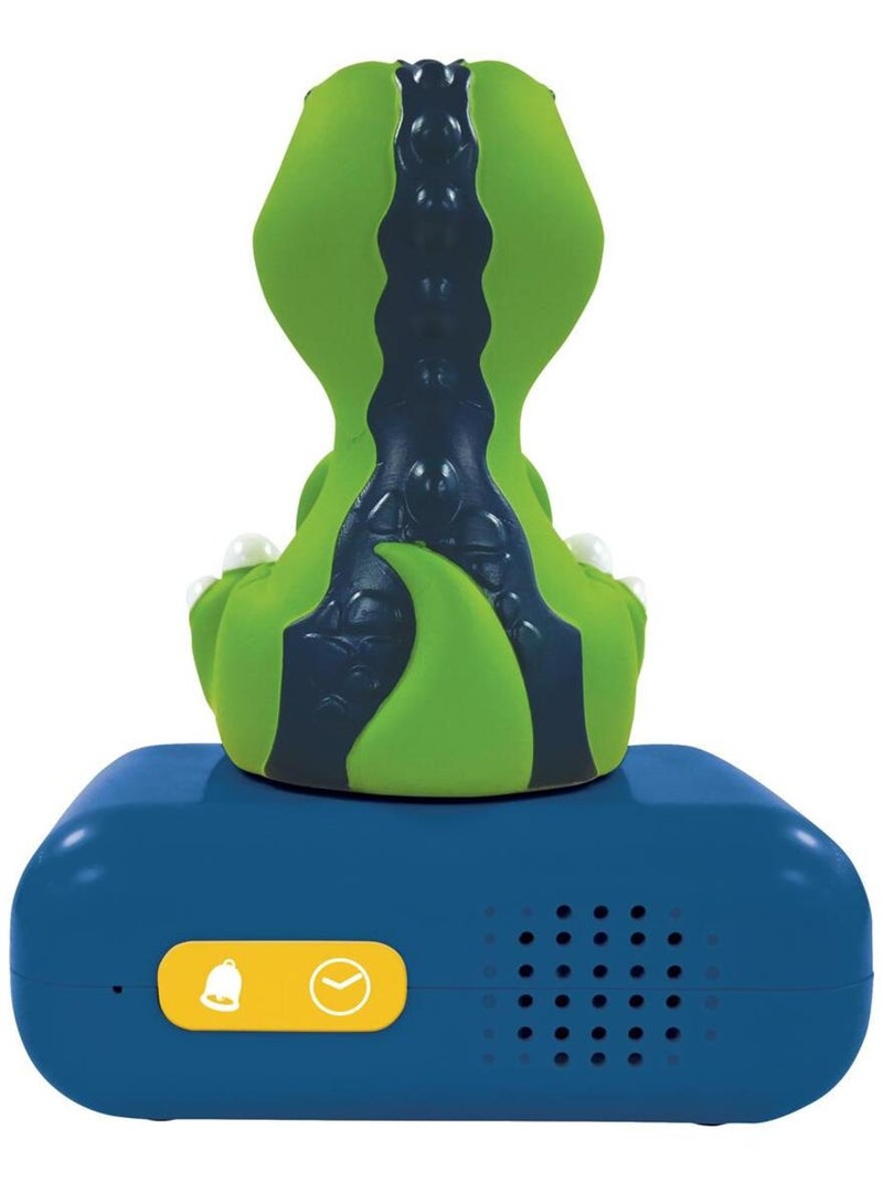 Despertador digital con luz nocturna de dinosaurio en 3D y efectos sonoros Verde - Kiabi