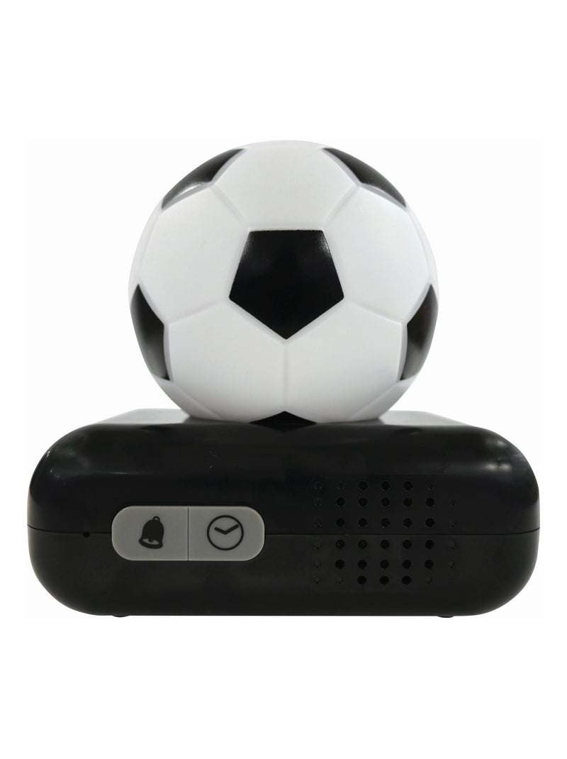 Despertador digital con luz nocturna de fútbol en 3D y efectos sonoros Blanco - Kiabi
