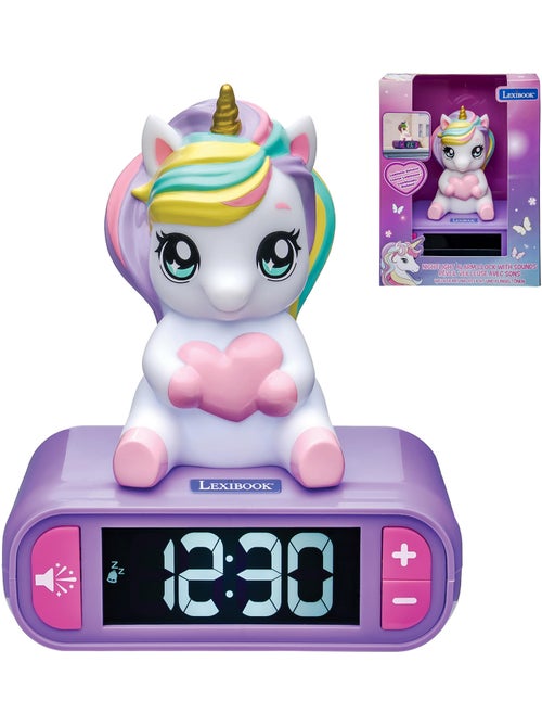 Despertador digital con unicornio 3d y efectos de sonido - Kiabi Despertador digital con unicornio 3d y efectos de sonido - Kiabi