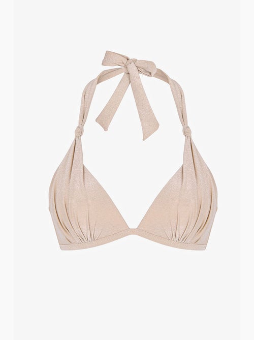 Devon top de bikini fruncido y brillante penti - Kiabi