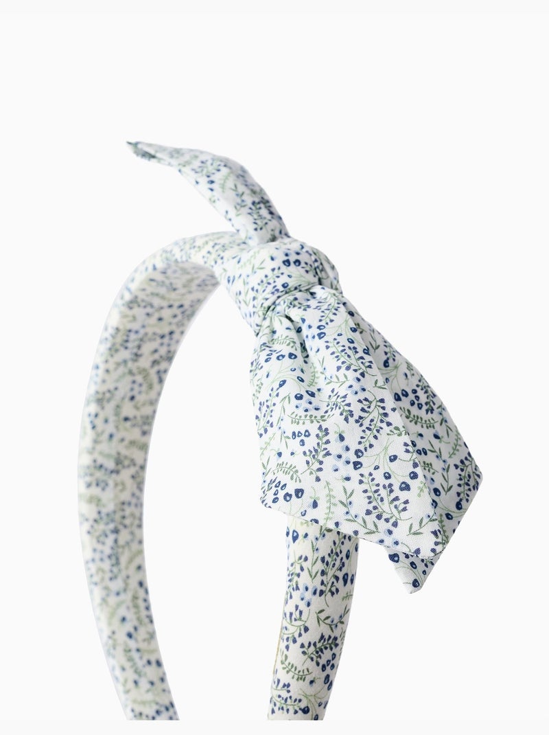 Diadema acolchada con motivo floral y lazo You&Me Beige claro - Kiabi