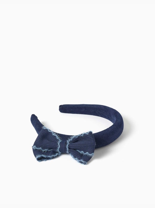 Diadema acolchada de terciopelo con lazo - Kiabi Diadema acolchada de terciopelo con lazo - Kiabi