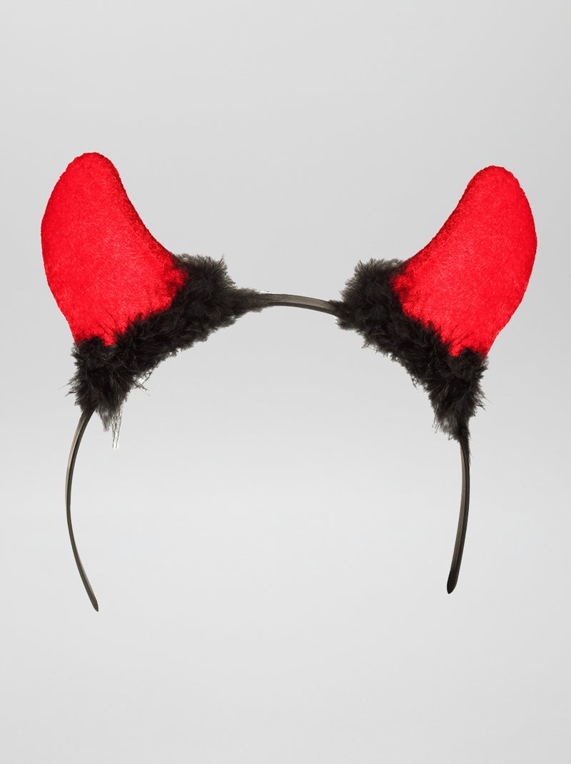 Diadema con 'cuernos de diablo' rojo - Kiabi