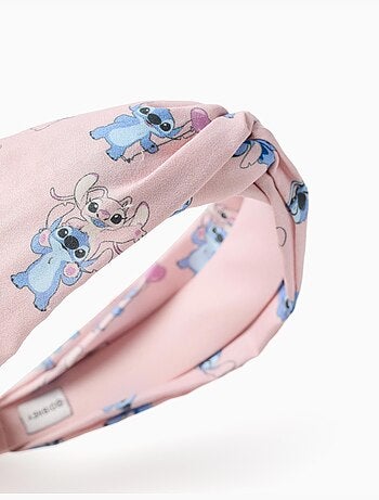 Diadema con estampado de Stitch y Angel