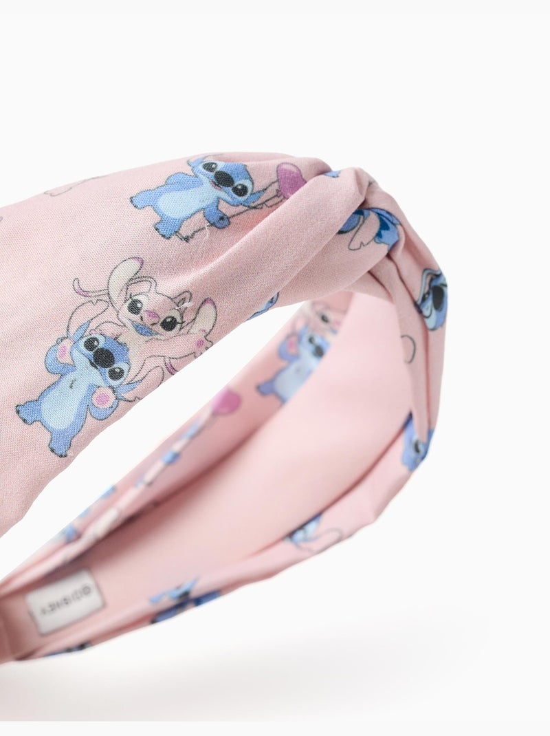 Diadema con estampado de Stitch y Angel Rosa - Kiabi