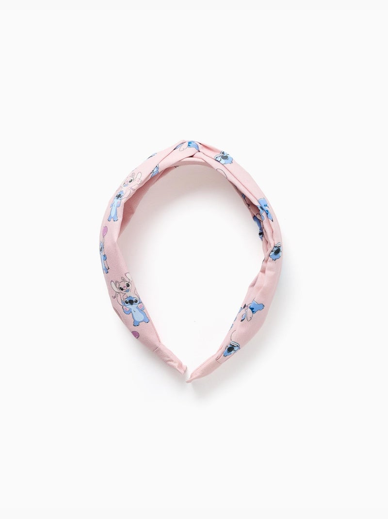 Diadema con estampado de Stitch y Angel Rosa - Kiabi